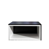Symbiosis salontafel Rostoya   wit/zwart   35x70x40 cm