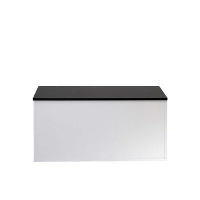 Symbiosis schoenenkast Orte   wit/zwart   43,2x89x39,2 cm   Leen Bakker
