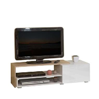 Symbiosis TV meubel Astrup   wit/eiken   32x120x42 cm   Leen Bakker