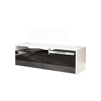 Symbiosis TV meubel Dalane   wit/zwart   37x119,4x40 cm   Leen Bakker
