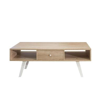Symbiosis TV meubel Sindal   eikenkleur/wit   42,4x117x40 cm   Leen Bakker