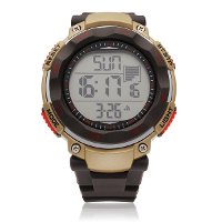Synoke Sport Rubber Army Military Back Light Men Wrist Quartz Watch