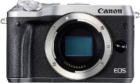 Systeemcamera Canon Eos M6 Behuizing (body) 24.2 Mpix Zilver Wifi, Bluetooth, Full Hd Video Opname