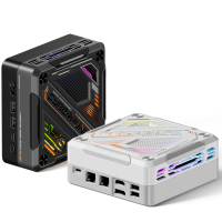 T BAO MN57U AMD Ryzen 7 5700U Mini PC 16GB RAM 512GB SSD WIFI6 BT5.2 Windows 11 Pro 4K Triple Display RGB Light Effect M