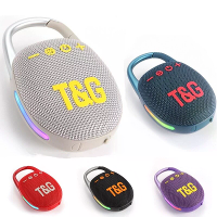 T & G TG447 Draagbare bluetooth 5.3 Luidspreker Draadloze luidspreker Subwoofer 45 mm drivers TWS 1200mAh LED lamp Onder