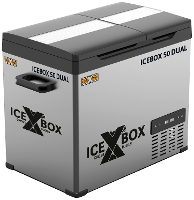 T.I.P.   Technische Industrie Produkte Icebox 50 DUAL Koelbox Energielabel: D (A   G) Compressor 12 V, 24 V, 230 V Grijs, Zwart 44.4 L  20 tot +20 °C