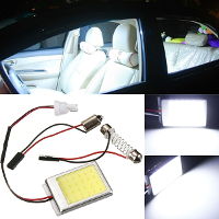 T10 Dome Ba9s Festoon Car License Plate Cob Led Light Lamp White