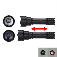 T20 LED tactische zaklamp Infrarood IR 850nm/940nm Nachtzicht Zoombare toorts met 18650 batterij IPX6 waterdichte lantaa