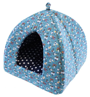 Tabby Chic Kattenmand Iglo Floral Blauw 40x45x40 Cm