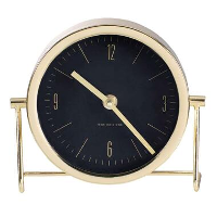 Tafelklok Morricone   goud   18x16x6,5 cm   Leen Bakker
