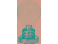 Tafellamp LED E14 7 W Energielabel: Afh. Van lamp (A++   E) Brilliant Evergreen 98976/31 Antiek messing, Amber