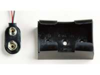 Takachi BH9V2 Batterijhouder 1 9V (blok) Drukknopaansluiting, Kabel (l x b x h) 49.3 X 29.2 X 20 mm