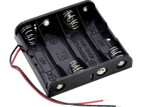 Takachi SN34 Batterijhouder 4x AA (penlite) Kabel (l x b x h) 61.9 X 57.2 X 15 mm