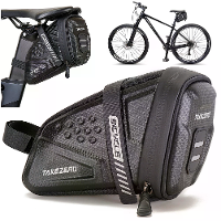 TAKEZERO TZ07 1L Lage Capaciteit PU Mountainbike Opruimtas Racefietstas Achtertasje OligHarde Schaal Rijaccessoires