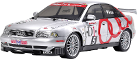 Tamiya 1:10 RC auto Elektro Straatmodel Audi A4 Quattro Brushed 4WD Bouwpakket TT 01E