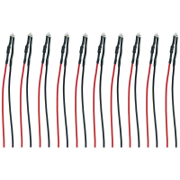TAMS Elektronik 81 30255 10 C LED Met aansluitdraden Oranje, Doorschijnend 10 stuk(s)
