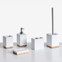 TAPICHE   Badkameraccessoireset   Wit   Polyresin