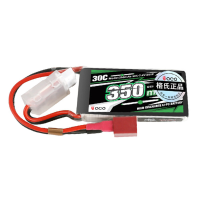 Tattu ACE 7.4V 350mAh 30C 2S1P LiPo batterij T stekker voor RC auto