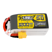 TATTU R Line Versie 5.0 22.2V 1200mAh 150C 6S LiPo Batterij XT60 Plug voor RC Drone