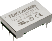 TDK Lambda CC10 0512DF E DC/DC converter, print 5 V/DC  12 V/DC, 12 V/DC, 15 V/DC 0.4 A 10 W Aantal uitgangen: 2 x Inhoud 1 stuk(s)