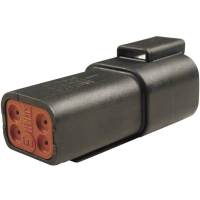 TE Connectivity DT 04 4 P CE02 Ronde connector Stekker, recht Totaal aantal polen: 4 Serie (ronde connectoren): DT 1 stuk(s)