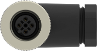 TE Connectivity T4112402041 000 Sensor/actuator connector, niet geassembleerd M12 Aantal polen (sensoren): 4 Bus, haaks 1 stuk(s)