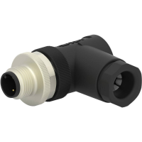 TE Connectivity T4113002021 000 Sensor/actuator connector, niet geassembleerd M12 Aantal polen (sensoren): 2 Stekker, haaks 1 stuk(s)
