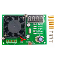 TEC 06 Batterijcapaciteitstestapparaat 16W Elektronische belasting LED display met ventilator DAC lusregeling voor voedi