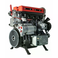 TECHING Bouw Je Eigen 4 Cilinder Motor Kits DIY Montage voor Volwassenen met Turbocharger DM111 Upgrade Uitstekende STEA