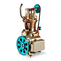 TECHING DM117 Motor Model Alle metaal Ambachtslieden Mini Enkele Cilinder Hoge Uitdaging Geassembleerde Kit DIY Uitsteke