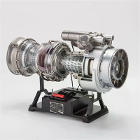 Teching DM136 DIY turbofan motor model kit DIY 1/4 schaal metalen bouw je eigen militaire helikoptermotor voor volwassen