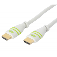 TECHly HDMI Aansluitkabel [1x HDMI stekker   1x HDMI stekker] 2 m Wit