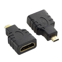 TECHly HDMI Adapter [1x HDMI stekker D micro   1x HDMI bus] Zwart
