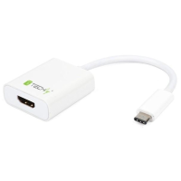 TECHly USB / HDMI Adapter [1x USB C stekker   1x HDMI bus] Wit