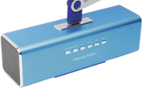 Technaxx MusicMan MA Lautsprecher Mini luidspreker AUX, FM radio, USB, SD Blauw