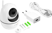 Technaxx TX 146 4882 IP Bewakingscamera Kabelgebonden, Draadloos, WiFi, LAN 1 kanaals 1920 x 1080 Pixel