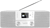 TechniSat DIGITRADIO 370 CD IR Radio DAB+, DAB, VHF (FM), Internet WiFi, Bluetooth, CD, USB, Internetradio Incl. Afstandsbediening Wit