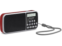 TechniSat Techniradio RDR DAB+ Zakradio AUX, FM, USB Zaklamp Zwart, Rood