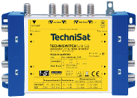 TechniSat Techniswitch 5/8 G2, DC NT Satelliet multiswitch Ingangen (satelliet): 5 (4 satelliet / 1 terrestrisch) Aantal gebruikers: 8
