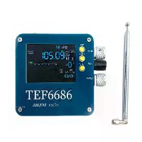 TEF6686 Radio ontvanger Kortegolf AM FM Lange Golf Middengolf met 3,2 inch LCD scherm Ingebouwde luidspreker