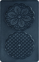 Snackplatenset Nr. 7   Bloemvormige wafels