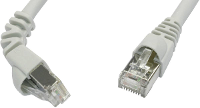 TelegÃ¤rtner L00001A0154 RJ45 Netwerk Aansluitkabel CAT 6A S/FTP 1.5 M Grijs Vlambestendig, Snagless