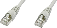 TelegÃ¤rtner L00002D0080 RJ45 Netwerk Aansluitkabel CAT 5e F/UTP 3 m Grijs Vlambestendig, Snagless