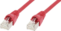TelegÃ¤rtner L00000A0083 RJ45 Netwerk Aansluitkabel CAT 6A S/FTP 1 m Rood Vlambestendig, Snagless