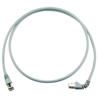 Telegärtner 100008502 RJ45 Netwerkkabel, patchkabel CAT 6A S/FTP 3.0 M Grijs Vlambestendig, Met anti kniktule 1 stuk(s)
