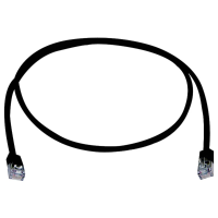 Telegärtner 100008524 RJ45 Netwerkkabel, patchkabel CAT 5e F/UTP 3.0 M Zwart Vlambestendig, Met anti kniktule 1 stuk(s)