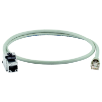 Telegärtner 100008859 RJ45 Netwerkkabel, patchkabel CAT 6A S/FTP 7.5 M Grijs Vlambestendig, Met anti kniktule 1 stuk(s)
