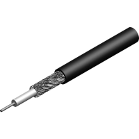 Telegärtner 100012965 Coaxkabel Buitendiameter: 5.40 Mm X05V K 50 Ω Zwart per meter