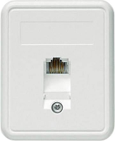 Telegärtner 100022998 Netwerkdoos Opbouw (op muur) CAT 5e 1 poort Alpine wit