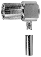 Telegärtner J01070G2001 100024373 1.6, 5.6 Coaxiale connector Stekker, haaks 50 Ω 1 stuk(s)